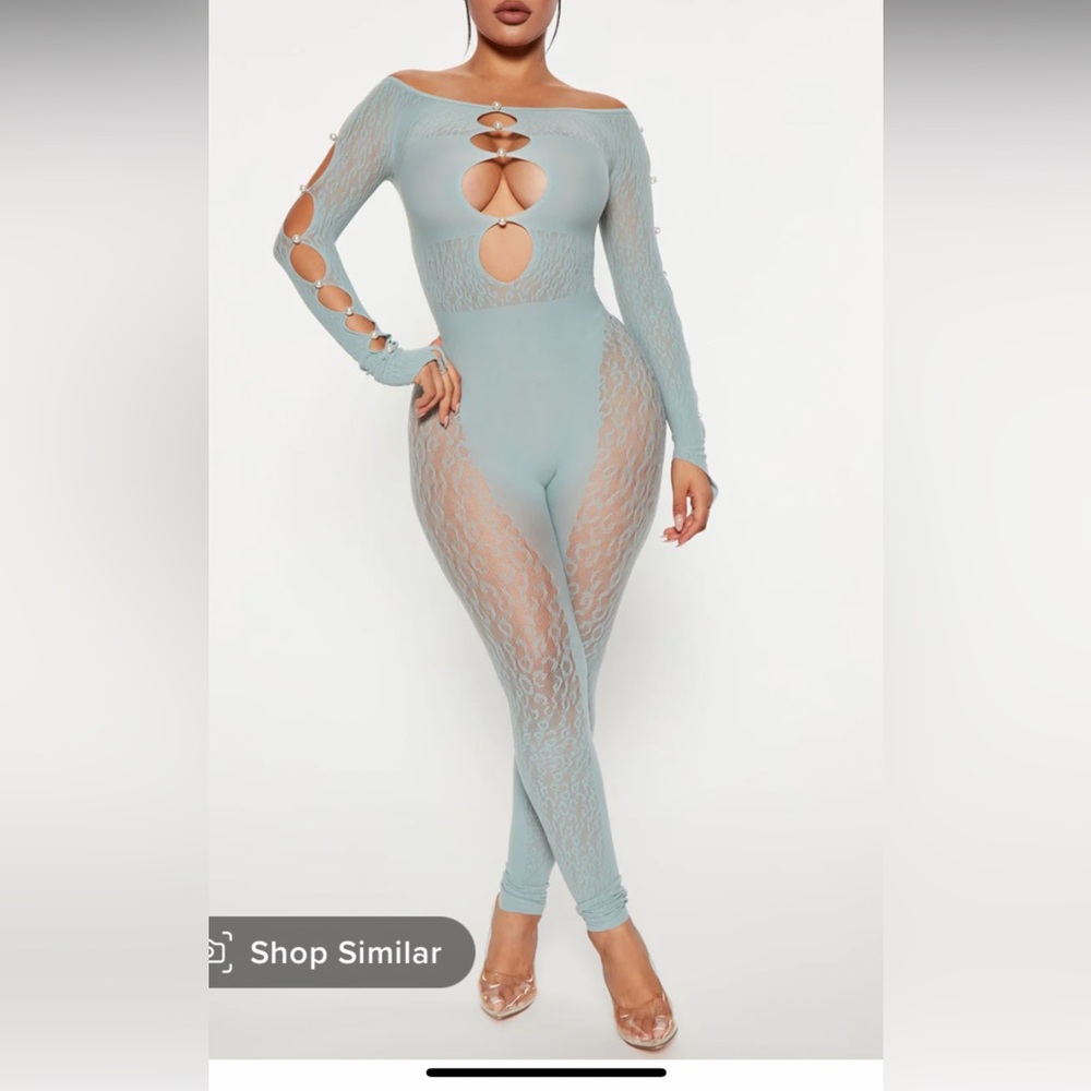 Fashionova sage seamless jumpsuit